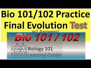 Biology Final Exam Review | Biology 101 Final Exam Review | Biology 102 | Biology Major | Evolution