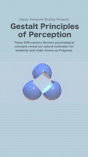 GESTALT: These 20th-century German psychological concepts reveal our natural inclination for simplicity and order, known as Prägnanz. #Prägnanz #gestalt #design #creativity