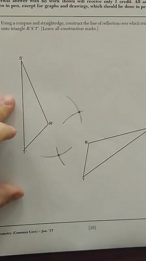 Construct a line of reflection