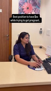 One common question I get as a fertility specialist - Which is the best position to have intersperse while trying for a pregnancy .. The chances of pregnancy is the same in any position as long as the sperms are deposited inside the v@gina around the time of ovulation - release of egg from the ovary . Ovulation happens around mid cycle in a woman with regular cycles, usually 14 days before the next expected cycle date. Timing is more important than position. So do not take stress in thinking abo