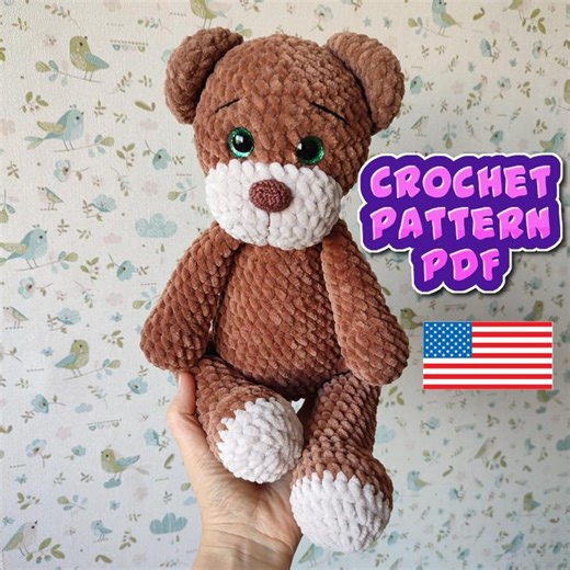 Memory Bear Pattern Amigurumi – Beginner-friendly Crochet Tutorial – PDF DIY Toy - Etsy