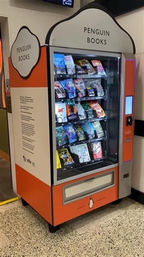 Our Penguin Books Vending Machine at Exeter St Davids has had a glow up! 💫🐧 You can now find out more about our wonderfully curated selection of Penguin books with a brand new touch screen alongside a new and improved delivery system (no more worrying about bruising your brand new book!). Thank you to Graddon Vending for the new machine, and to GWR for helping us continue the literary legacy of Sir Allen Lane who came up with Penguin Books whilst waiting for a train at Exeter St Davids in 1934