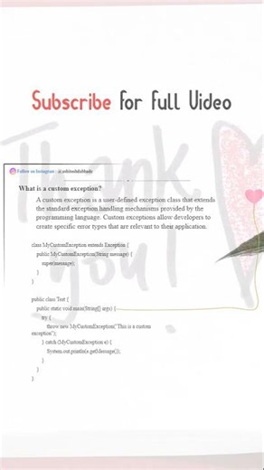 what is custom exception in hindi