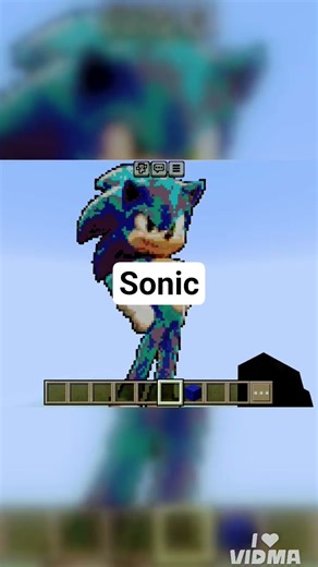 Building a Sonic Statue in Minecraft!