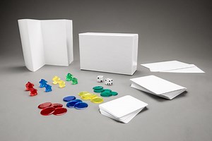 DIY Board Game Maker Kit MINI: Blank Cards, Meeples, Dice - Etsy