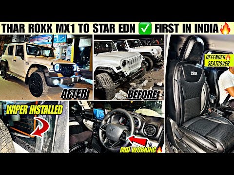 Modified Thar Roxx 2026 | Thar Roxx Mx1 to STAR EDN 🤩 Thar Roxx modification with Price