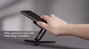 Magnetic Pocket Phone Tripod Foldable Compatible with Magsafe for iPhone 16/15/14/13/12 Plus Pro Max Series, MG-03 Mini Cell Phone Tripod Mount Handle Smartphone Desk Stand Travel All in One