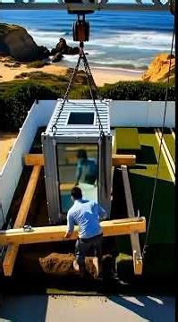 Secret Ocean Bunker Made From a Shipping Container! 🌊
