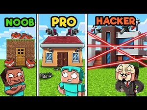 Minecraft - NOOB PRO HACKER - HOUSE SECURITY!