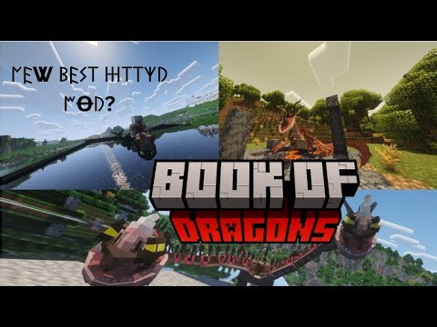 🐉 Book of Dragons | Best New How To Train Your Dragon Minecraft Mod!