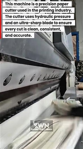 “How Precision Paper Cutters Work in the Printing Industry”‼️#shorts #shortvideos #machine