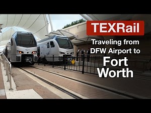 Trinity METRO TEXRail, DFW Airport to Downtown Fort Worth, Stadler FLIRT Train, POV Full Train Ride