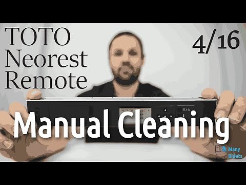 How do I manually clean the TOTO Neorest?