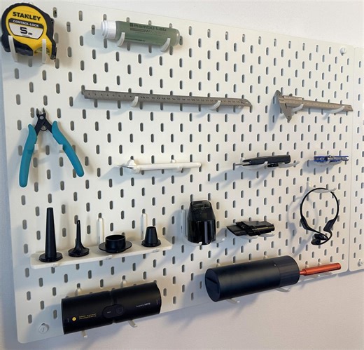 Pegboard Hooks 3D Printed – 4 Type Set (double Long, Single Long, Short & Shelf) - Etsy