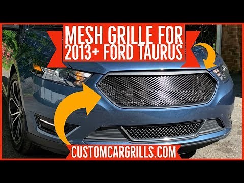 Ford Taurus 2013+ Mesh Grill Installation How-To by customcargrills.com