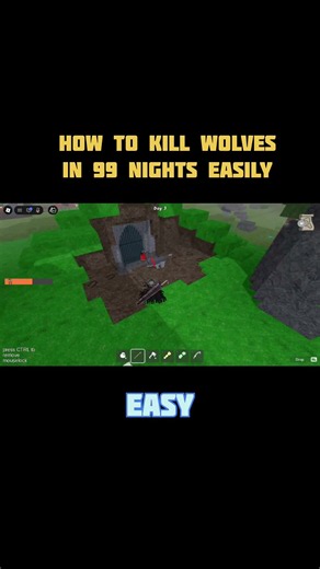 How to kill wolves easily in 99 nights | Roblox #99nights #99nightintheforest #masterkill #roblox