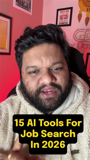 15 AI Tools For Job Search in 2026 #shorts #ai #tech