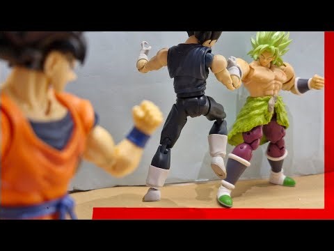 GOKU & VEGETA VS BROLY - STOP MOTION