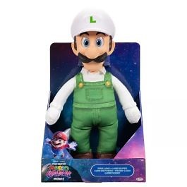 Super Mario Galaxy Movie Fire Luigi Jumbo Poseable Plush