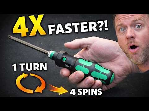 This Wera “Turbo” Driver Spins the Bit 4x Per Turn 🤯 A FAST screwdriver!