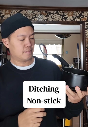 If you still wanna use non stick, check for scratches, only use wood or silicone utensils, avoid high heat and replace every few years! personally there’s enough evidence for me to learn proper traditional carbon steel, stainless steel and cast iron cookware use and care, and I think it’s fun. Millennial cancer rates are up and it makes you wonder! #caregiverlife #decluttering #cookware