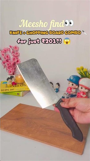Knife + Chopping Board Combo in ₹201?#MeeshoFinds #Shorts #KitchenCombo