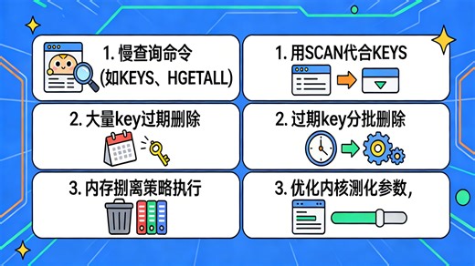 还在被 Redis 阻塞拖垮系统性能？redis是单线程的，在什么情况下会发生阻塞，及怎么处理？