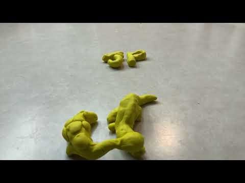 My first good claymation with dinosaurs