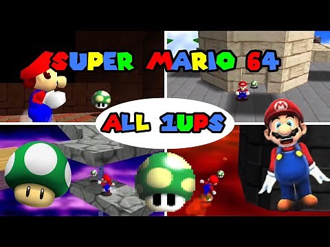 Every 1UP In Super Mario 64