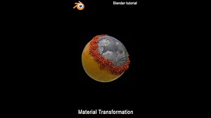 How to make an material transformation effect in Blender