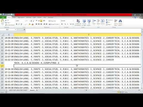 BECE PDF RESULT LISTING DATA EXTRACTION