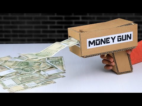 How To Make Money Gun From Cardboard | DIY Cash Cannon