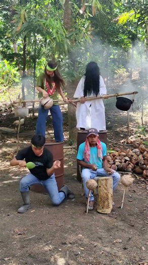 They Summoned a GHOST to Cook?! 👻🥥😂 #Shorts