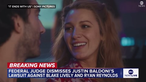 Justin Baldoni's lawsuit against Blake Lively dismissed by federal judge