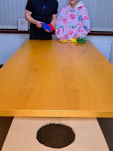 BEAN Bag BATTLE Sis VS Bro #familythings #family #challenge #competition #fun #game #familygamenight #familyfun