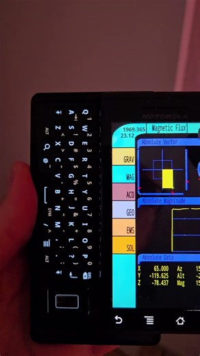 Star Trek tricorder on my Moto Droid