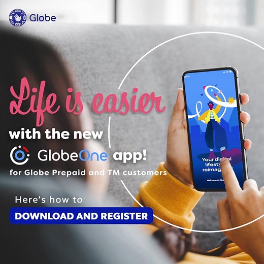 Get the NewGlobeOne app and easily manage your prepaid mobile and home prepaid wifi accounts, earn and redeem rewards, and avail of app-exclusive promos, discounts, and freebies! Here's how to get the app and register. https://glbe.co/NewGlobeONE | Globe Telecom