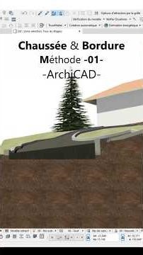 Comment faire une route sur un terrain en pente : Méthode 01 sur #ArchiCAD