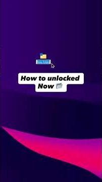 Lock Any Folder on Windows 11 /10 #LockFolder #shortvideo