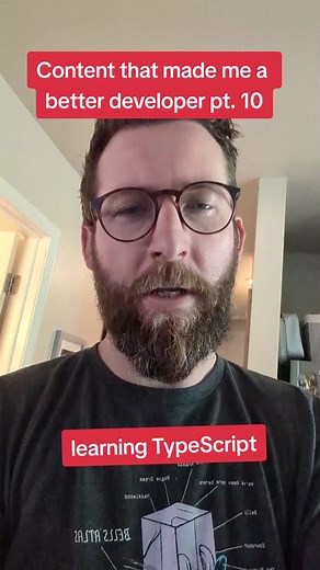 Content that made me a better developer pt 10: Total TypeScript by @Matt Pocock #webdeveloper #typescript #javascript