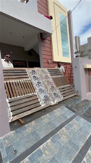 Easy to install compound gate #gateinstallation #gatedesign #gate #construction #homedecor #collab