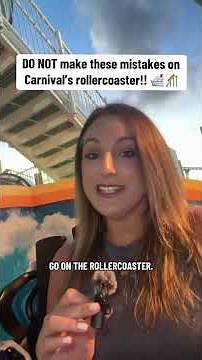 Tips for the Bolt rollercoaster on Carnival Celebration, Jubilee, and Mardi Gras