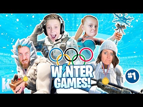 Winter Games #1: FROSTY Fortnite Family Battle! K-CITY GAMING