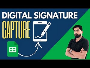 How To Capture Digital Signature in Google sheets | Insert Electronic Signature | [Hindi]