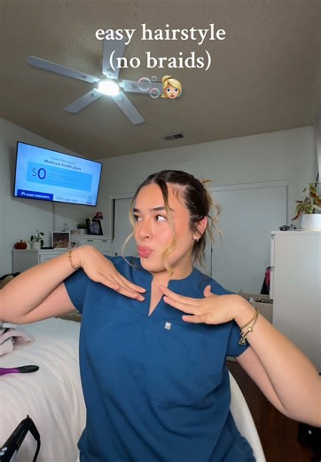easy hairstyle no braids involved! #hairstyleideas #hairtok #hairstyle #hairinspo #hairstyleinspo