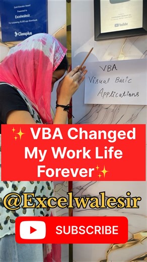 140K views · 6.8K reactions | ✨VBA Changed My Work Life Forever | Save Time Like a Pro ⏱️ #exceltraining | Excel Wale Sir | Facebook