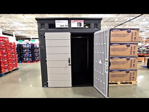 SUNCAST 6'x5' RESIN MODERN SHED Shop with us at Costco!!!