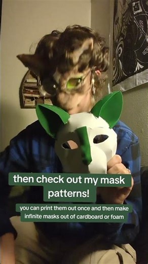 diy cat mask pattern #therianmask #fursuit #alterhuman #otherkin