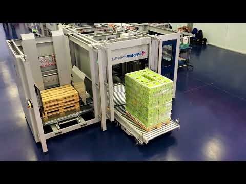Robopac Palwrapp Compact and Modular Palletizer | Aurora-Process