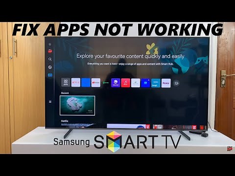 How To FIX Apps Not Working On Samsung Smart TV